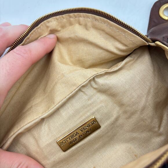 Vintage Bottega Veneta Brown Belt Bag Fanny Pack Women's - Picture 6 of 13